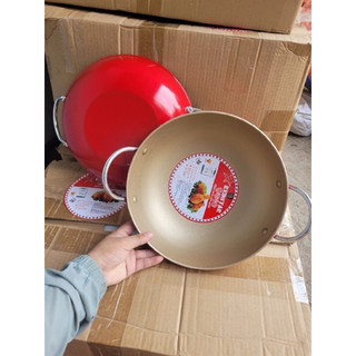 Chảo 2 quai chống dính lồng sâu 26cm. Màu ngẫu nhiên