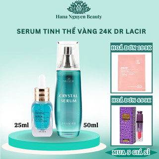 Serum tinh thể vàng 24k Dr Lacir crystal serum 25ml và 50ml giúp da căng mịn, trẻ hoá, trắng đều màu