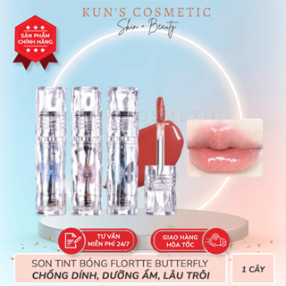 Son Bóng Chống Dính Lâu Trôi FLORTTE Hello Beauty Butterfly Lip Lacquer