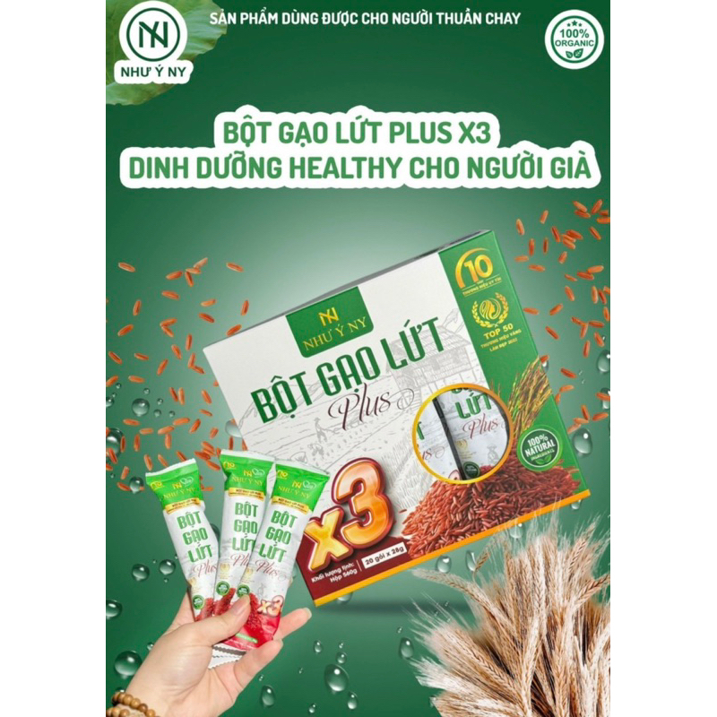 bột gạo lứt như ý plus x3