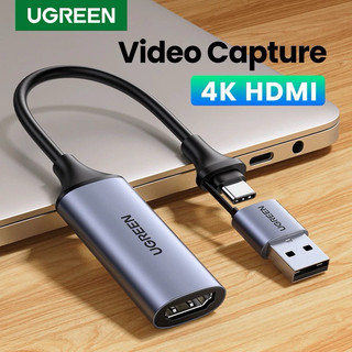 Cáp chuyển từ hdmi ra to type c / usb hỗ trợ ghi hình nhanh từ livestream , hdmi video capture ugreen 40189