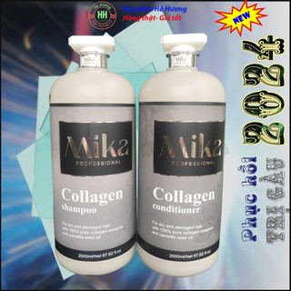 Dầu gội Mika collagen, dầu gội collagen phục hồi tóc 2000ml