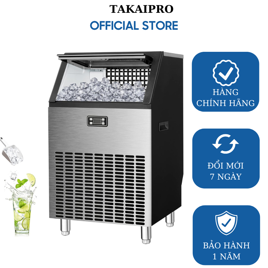 Máy làm đá viên TAKAIPRO 150kg/ngày đêm - Thương hiệu Nhật Bản - Làm đá siêu tốc