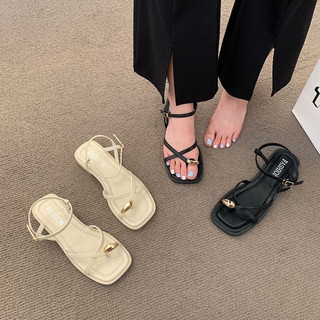 giày sandal nữ xỏ ngón đế bệt mềm êm