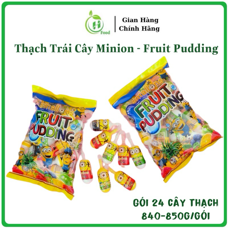 Thạch Trái Cây Fruit Pudding Minion (Gói to 800gr)