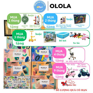 Thùng 04 bịch tã bỉm dán, quần olola Hàn Quốc đủ size XS/S/M/L/XL/2XL siêu mềm mỏng thấm hút tốt an toàn cho bé