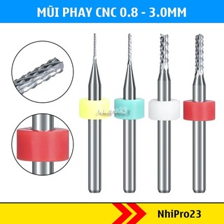 Mũi phay mạch PCB CNC chất liệu thép vonfram nhiều kích thước