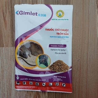 Thuốc diệt chuột đến từ nhật bản gimlet 0.2gb 50gr, thuốc trừ chuột hiệu quả đến từ japan