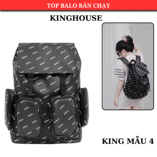 Balo da backpack unisex chống nước balo backpack king - mẫu 2 -màu đen