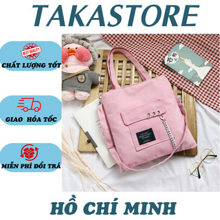 Túi vải bố trơn giá rẻ canvas đựng đồ quần áo thời trang giá rẻ TVCC40