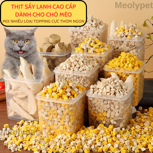 [Hàng Loại 1] Gà Viên Sấy Khô Ăn Vặt Dành Cho Chó Mèo - 500G