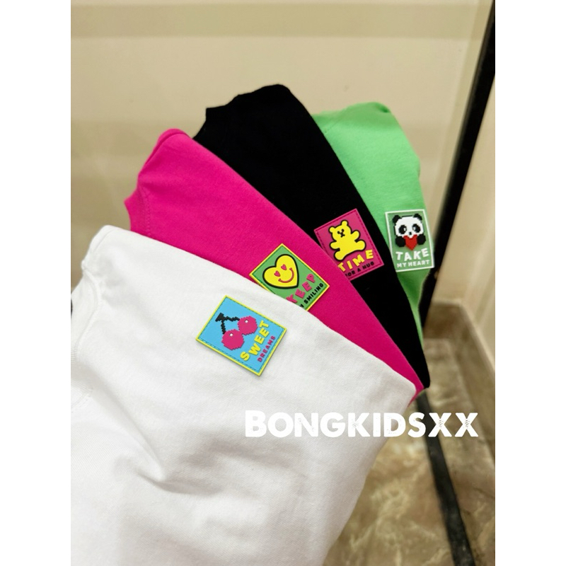 Áo Phông Bé Gái Thêu Stick Cao Su GÊ