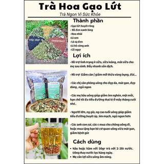 Trà hoa gạo lứt thảo mộc