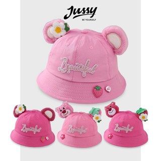 Mũ Vành Cho Bé Gái Từ 2-5 Tuổi Icon Gấu Losto JKID04 Jussy Official Chất Vải Cotton [CHỈ CÓ 1 SIZE VÒNG ĐẦU 46-48CM]