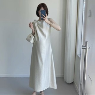 Váy Lụa Xoắn Vai Nơ Xinh Xỉu, váy suông đầm bầu sang chảnh đi tiệc đi chơi đi làm