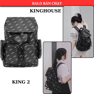 Balo Da Backpack Unisex Chống Nước Balo Backpack King-Màu Đen 02