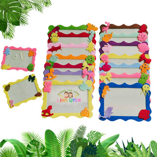 Khung Giấy khen cho bé - Khung Đựng Sản Phẩm - Khung Ảnh Handmade vải nỉ -Trang Trí Mầm Non