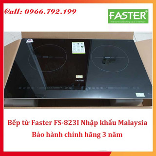 Bếp từ đôi Faster FS 823I Nhập khẩu Malaysia, Bếp từ âm inverter tiết kiệm điện, Bảo Hành 3 năm