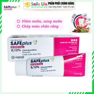 SMILE LIFE | Kem đánh răng SAFEplus ® 100g - Viêm nướu, Viêm nha chu, Chảy máu chân răng (Dược liệu)
