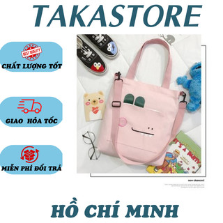 Túi Vải canvas  Đeo Chéo Tote Thời Trang HÀN QUỐC TAKASTORE TV43
