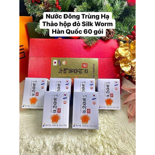 Đông Trùng Hạ Thảo CAO CẤP Hộp Giấy Đỏ 60 Gói HÀN QUỐC