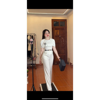 S2424 sét áo + quần (kèm hoa cài và thắt lưng)