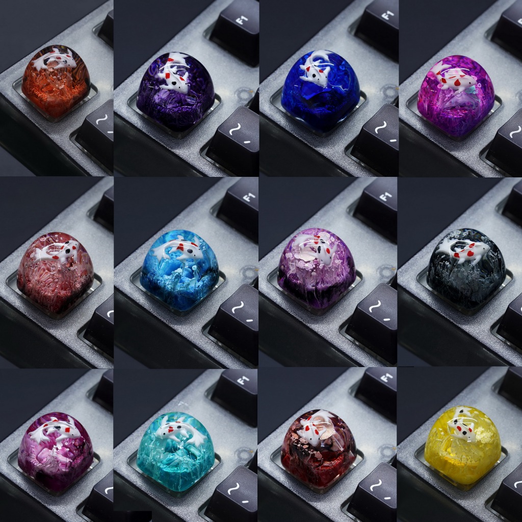 49Fzone - Keycap bàn phím cơ, Keycap artisan - Keycap Cá Koi DOM Profile