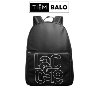 Balo Đen LC Backpack Full Black Logo Signature Chất Liệu Da Si Trượt Nước Đựng Được Laptop 15,6 Inch - TIỆM BALO NÈ