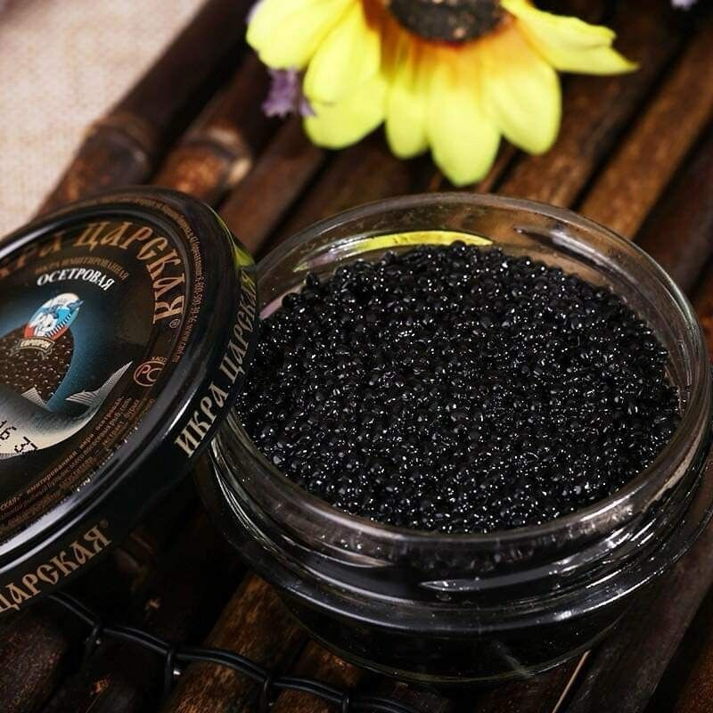 Trứng cá hồi đen 105g Nga