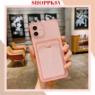Ốp Lưng ip Hồng kèm ví Đủ mã 7/7plus/8/8plus/x/xr/xs/11/12/pro/max/plus/promax (giá tốt)