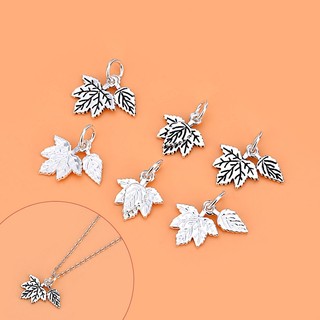 Charm móc treo lá kép a new leaf turn over bạc 925 - Tổng Kho Sỉ Charm Bạc