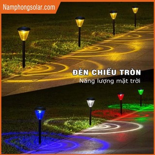Đèn LED năng lượng mặt trời chống thấm nước hình tròn đồng tâm trang trí đường phố