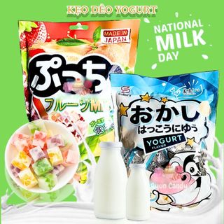 Kẹo Dẻo Sữa Chua Trái Cây 230G, Kẹo Sữa Chua Sakura Nhật Bản, Kẹo Ăn Vặt Vị Yogurt