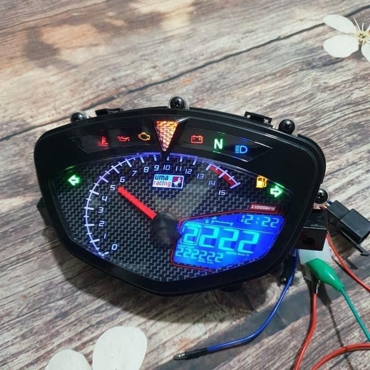 Đồng hồ điện tử Uma nền cacbon Sirius - Ex135 A100