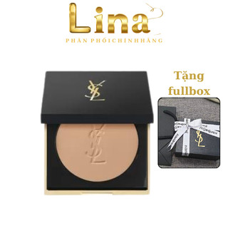 Phấn phủ nén YSL chính hãng Encre de Peau All Hours Setting Powder Poudre cho lớp nền hoàn hảo 24h LINA COSMETICS