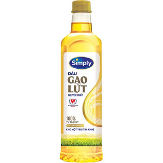 Dầu đậu nành SIMPLY Chai 1L Hàng Chính Hãng, Tốt Cho Sức Khỏe
