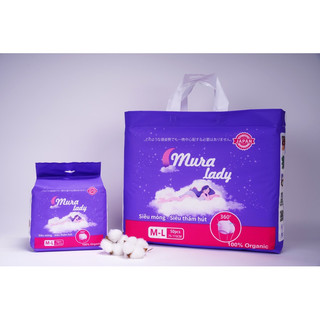 {freeship }50 miếng băng vệ sinh Murra Lady dạng quần size 30 -90kg