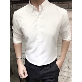 Áo sơ mi nam đen trắng