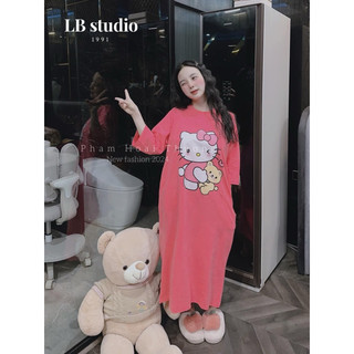 Váy phông Hello Kitty so kute bầu bí bon chen oki sm