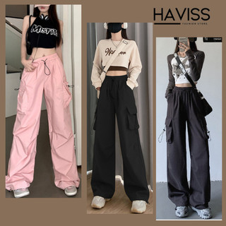Quần kaki Haviss Jogger ống rộng túi hộp quần suông bo gấu phong cách trẻ trung cá tính