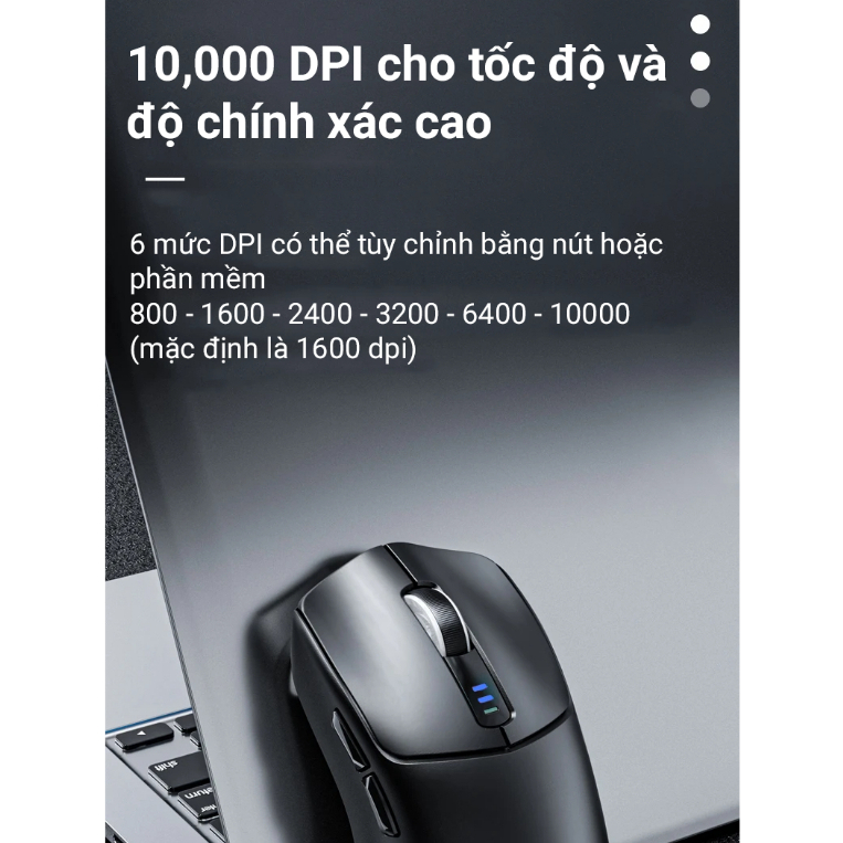 Chuột gaming AULA SC580 - 3 Mode kết nối - 10,000 DPI -Trọng lượng 81 gr pin 500 mAh - Bh 12T | BigBuy360 - bigbuy360.vn