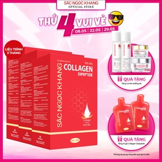 Combo 3 Hộp Nước Uống Đẹp Da Collagen Dipetide Sắc Ngọc Khang 30 túi/ hộp