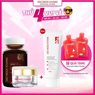 Bộ Đôi Chống Lão Hóa, Giảm Nám Cao Cấp SẮC NGỌC KHANG 