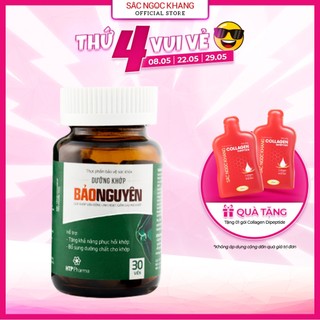 Dưỡng khớp BẢO NGUYÊN Sắc Ngọc Khang hỗ trợ tăng khả năng phục hồi khớp, giảm đau mỏi khớp hộp 30 viên