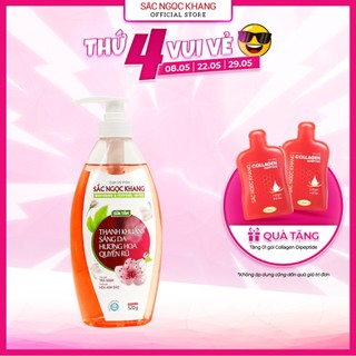 Sữa tắm hoa anh đào Sắc Ngọc Khang 520g/chai