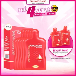 Hộp 5 túi Collagen Nước Dipeptide Sắc Ngọc Khang hấp thu nhanh chống giúp trẻ hóa làn da - săn chắc và sáng mịn da