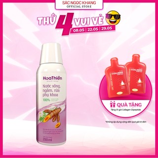 Nước xông, ngâm, rửa phụ khoa Hoa Thiên SẮC NGỌC KHANG (chai 250ml) Bí quyết chăm sóc sức khỏe vùng kín cho chị em.
