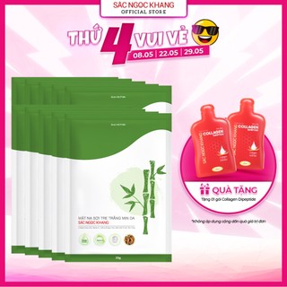  Mặt nạ sợi tre trắng mịn da Sắc Ngọc Khang 25g