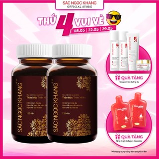 Combo 2 Viên Uống Đẹp Da Sắc Ngọc Khang++ (120v) cao cấp giúp chống lão hóa, mờ nám sạm tàn nhang & cân bằng nội tiết tố