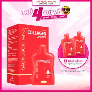 Nước uống đẹp da Collagen Dipeptide Sắc Ngọc Khang  đạt chuẩn hàm lượng hấp thụ nhanh & vượt trội.
